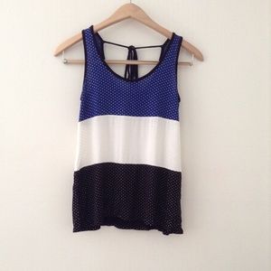 Striped Studio Y Tank Top- Extra Small